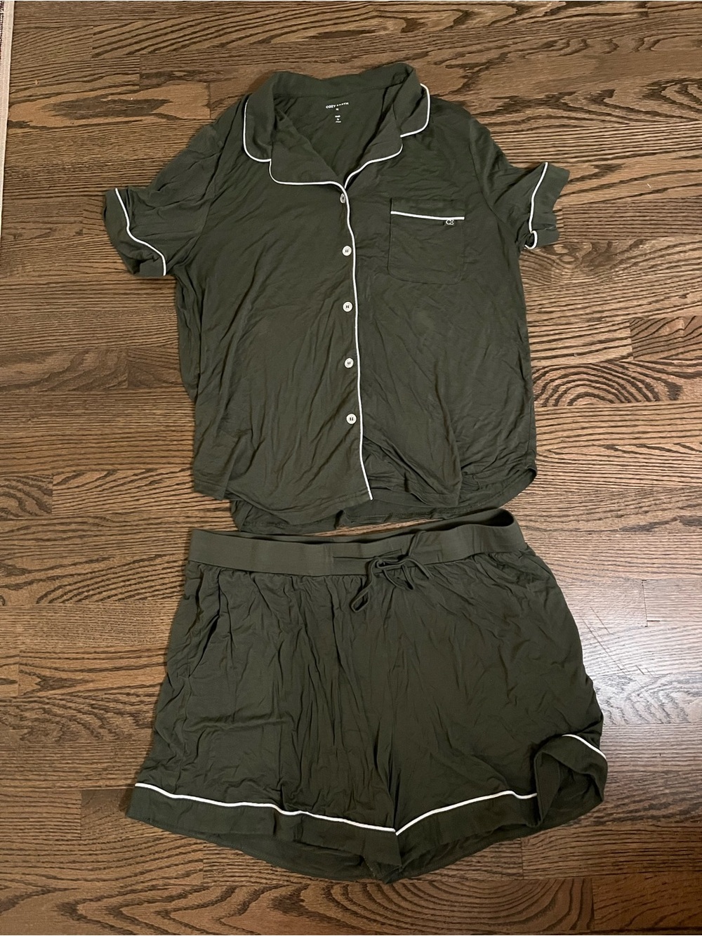 Cozy Earth Olive Pajamas
